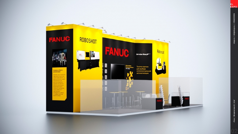 FANUC - изготовление выставочных стендов в Самаре и Новосибирске