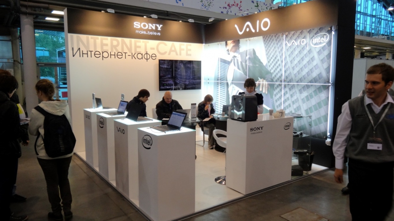 Sony - изготовление выставочных стендов в Самаре и Новосибирске