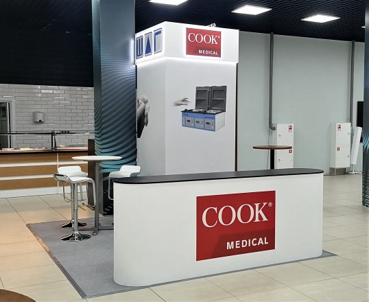 COOK MEDICAL - изготовление выставочных стендов в Самаре и Новосибирске