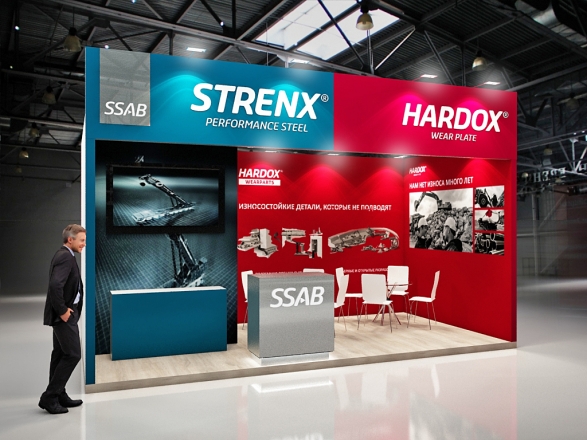 STRENX-HARDOX - изготовление выставочных стендов в Самаре и Новосибирске