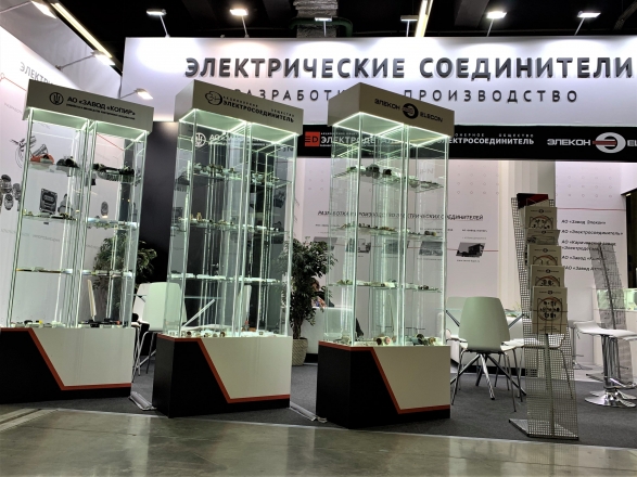 Электрические соединители - изготовление выставочных стендов в Самаре и Новосибирске